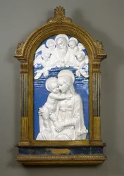 Madone et enfant avec Dieu le Père et chérubins, 1480-90